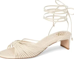 Women Vince Camuto Lory Ankle Wrap Kitten Heel Sandals