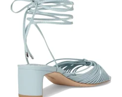 Vince Camuto Lory Ankle Wrap Kitten Heel Sandals Celeste Blue Outlet