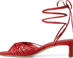 Vince Camuto Lory Ankle Wrap Kitten Heel Sandals Salsa Discount