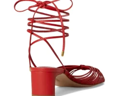 Vince Camuto Lory Ankle Wrap Kitten Heel Sandals Salsa Discount