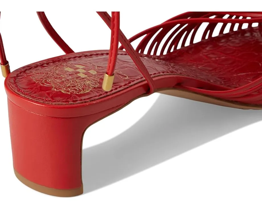 Vince Camuto Lory Ankle Wrap Kitten Heel Sandals Salsa Discount