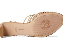 Women Vince Camuto Lory Ankle Wrap Kitten Heel Sandals