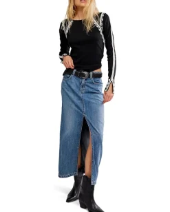 Women Free People Lost Love Long-sleeve Top