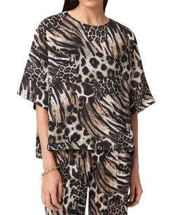 Women AllSaints Lottie Linen Top