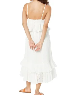 line and dot Lotus Dress White Outlet