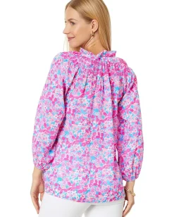 Women Lilly Pulitzer Lourdes 3/4 Sleeve Cotton