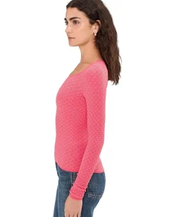 Free People Love Letter Long Sleeve Tart Berry Best