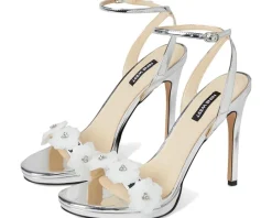 Nine West Lovely Silver Mirror Metallic Discount