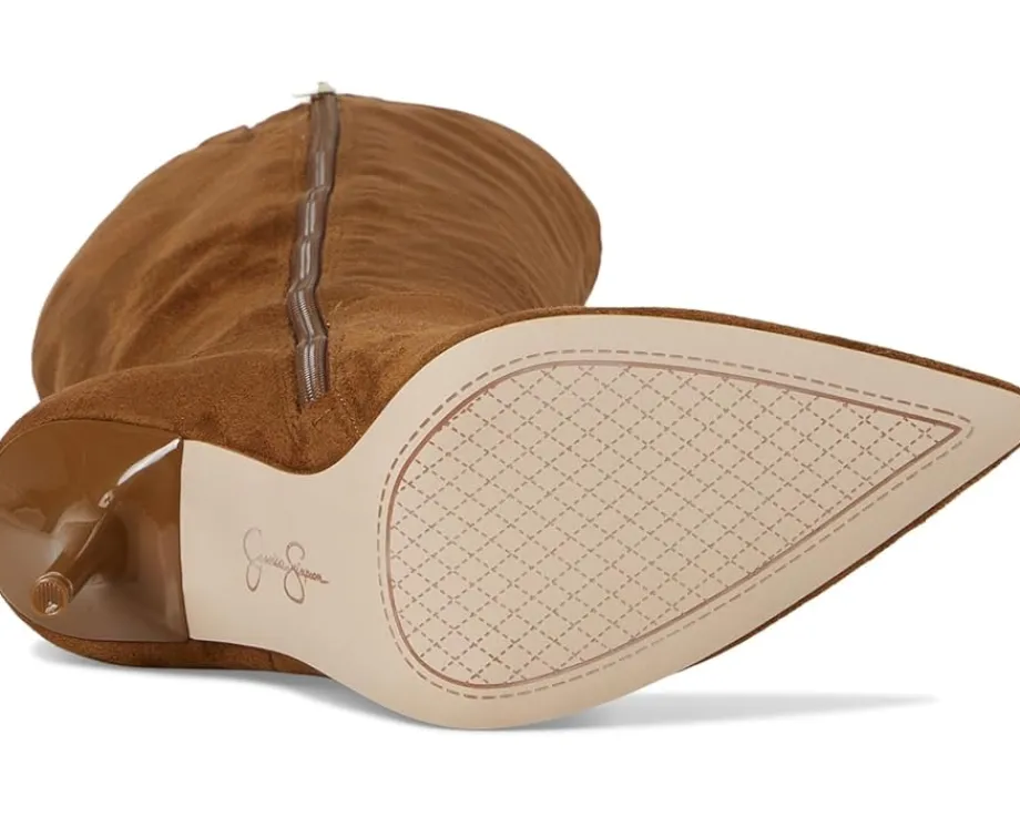 Jessica Simpson Lovienn Pointed Toe Knee Boots Safari Brown