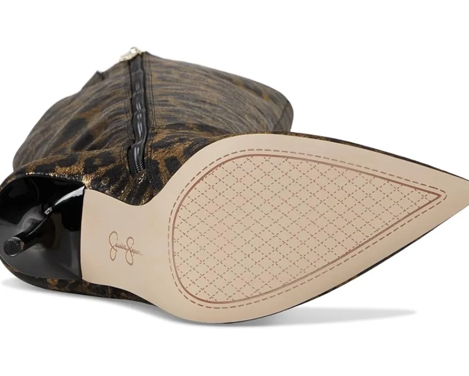 Jessica Simpson Lovienn Pointed Toe Knee Boots Golden Copper Hot