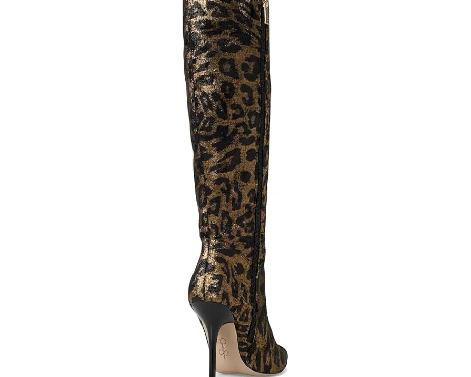 Jessica Simpson Lovienn Pointed Toe Knee Boots Golden Copper Hot