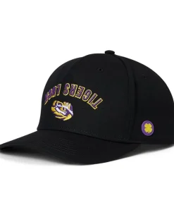 Women Black Clover LSU Game Day Adjustable Snapback Hat