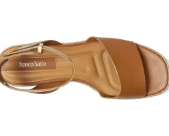 Franco Sarto L-tiffany Espadrille Sandals Tan Brown New