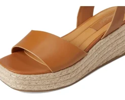 Franco Sarto L-tiffany Espadrille Sandals Tan Brown New
