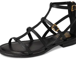 Vince Camuto Luane Gladiator Flat Sandals Black Discount