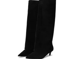 Steve Madden Luca Black Suede Wide Calf Online