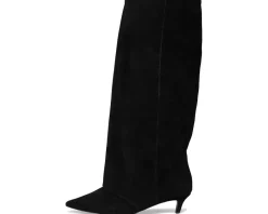 Steve Madden Luca Black Suede Wide Calf Online