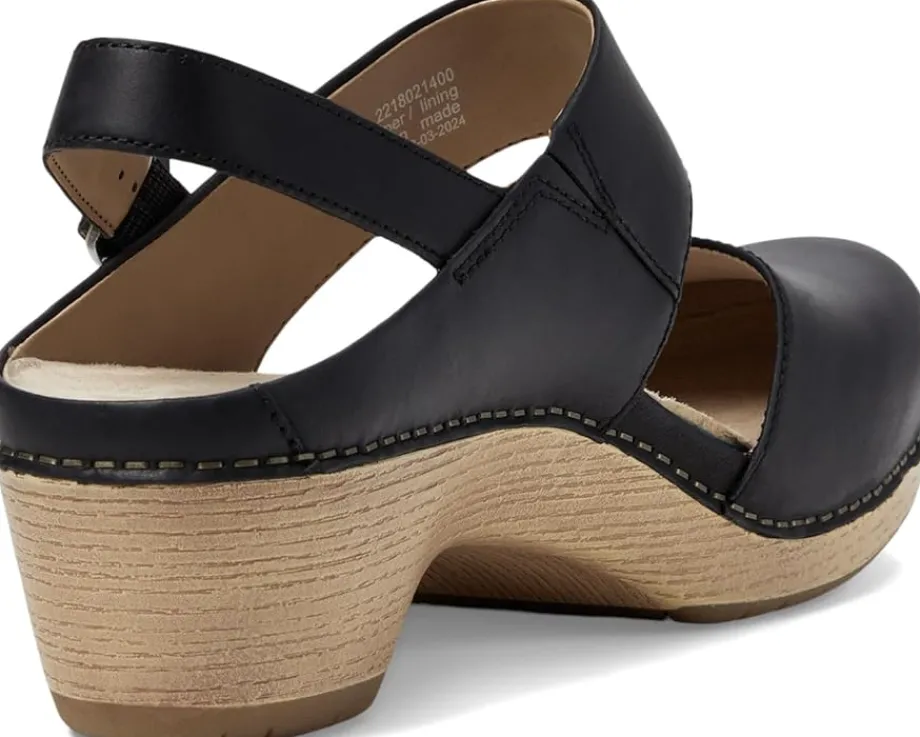 Dansko Lucia Black Oiled Pull Up Discount