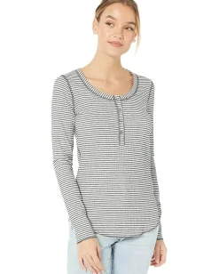 Women Buffalo David Bitton Luciana Scoop Neck Henley