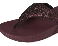 Women FitFlop Lulu Crinkled-shimmer Toe-post Sandals