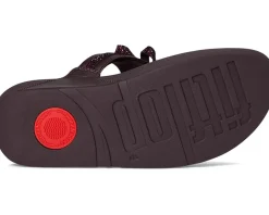 FitFlop Lulu Glitz-bow Leather Toe-post Sandals Plumberry Hot