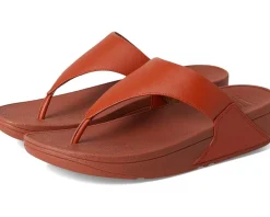 FitFlop Lulu Leather Toepost Terracotta Online