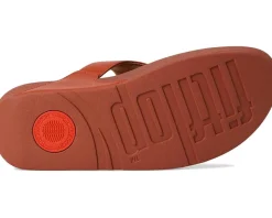 FitFlop Lulu Leather Toepost Terracotta Online