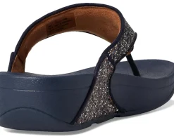 FitFlop Lulu Multi-Tonal Glitter Toe-Post Sandals Midnight Navy Mix Discount