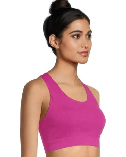 Brooks Luxe Pocket Bra Heather Magenta Clearance