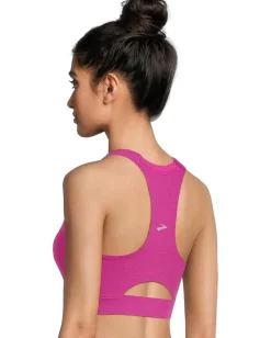 Brooks Luxe Pocket Bra Heather Magenta Clearance
