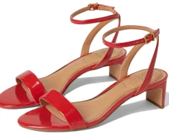 Vince Camuto Lylah Kitten Heel Ankle Strap Sandals Salsa