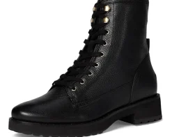 Cole Haan Lyndon Waterproof Lace-Up Booties Black Leather Waterproof Outlet