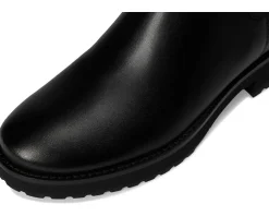 Cole Haan Lyndon Waterproof Tall Equestrian Boots Black Leather Waterproof New