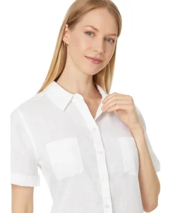 Lilly Pulitzer Lynnie Button-Down Resort White Best