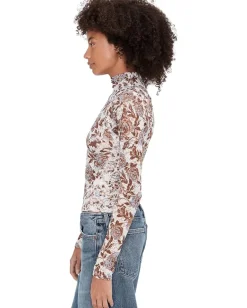 Free People Lyric Long Sleeve Ivory Combo New