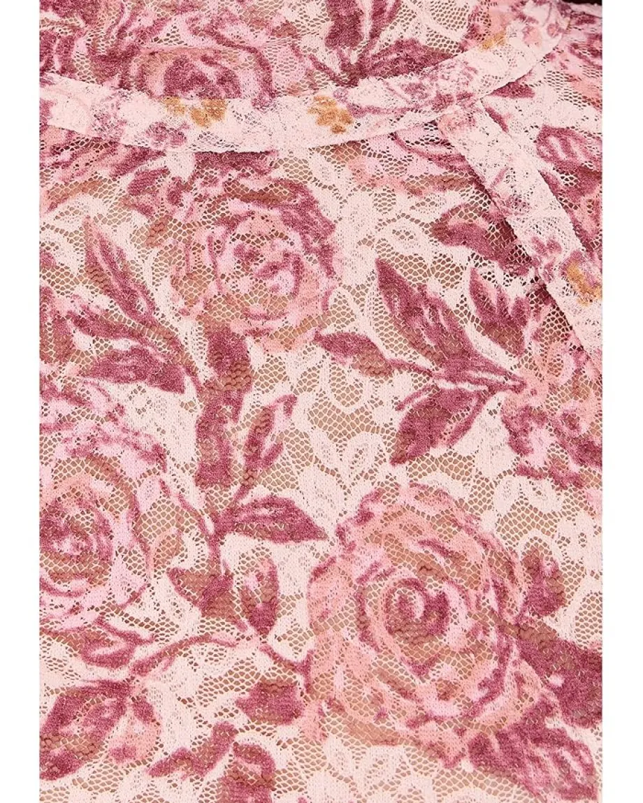 Free People Lyric Long Sleeve Pink Combo Discount