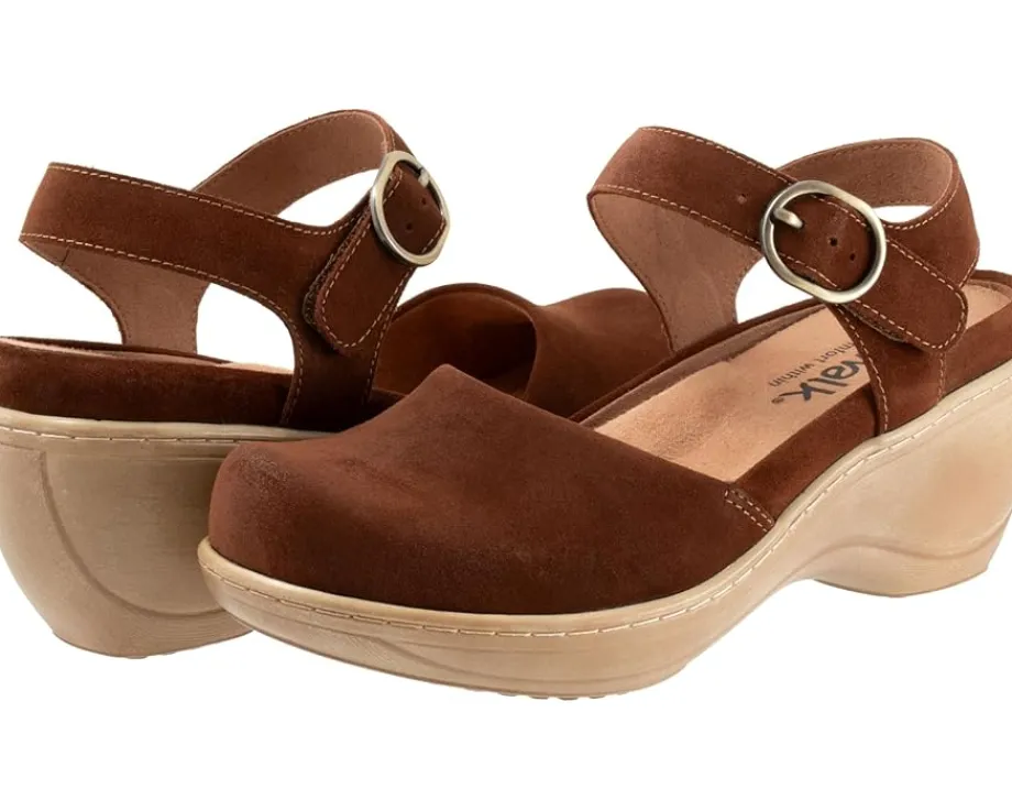 SoftWalk Mabelle Chesnut Suede Discount