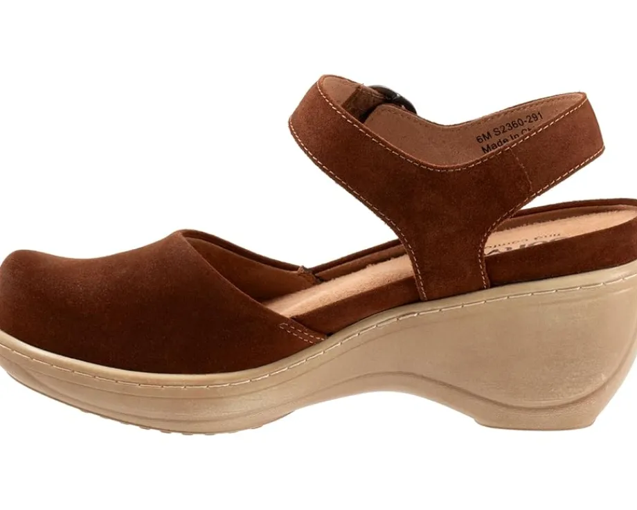 SoftWalk Mabelle Chesnut Suede Discount