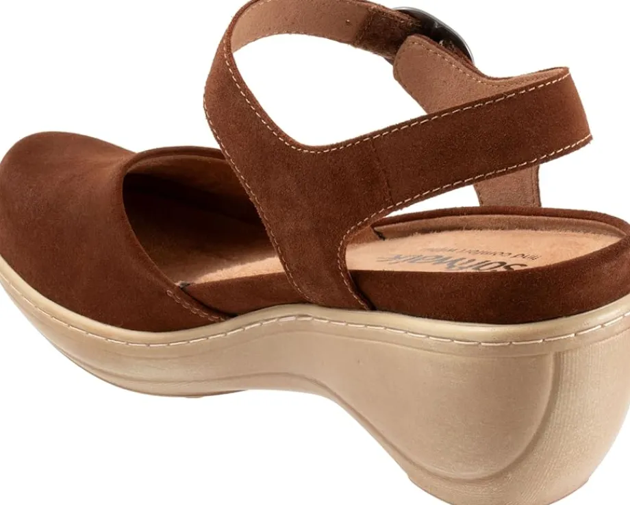 SoftWalk Mabelle Chesnut Suede Discount