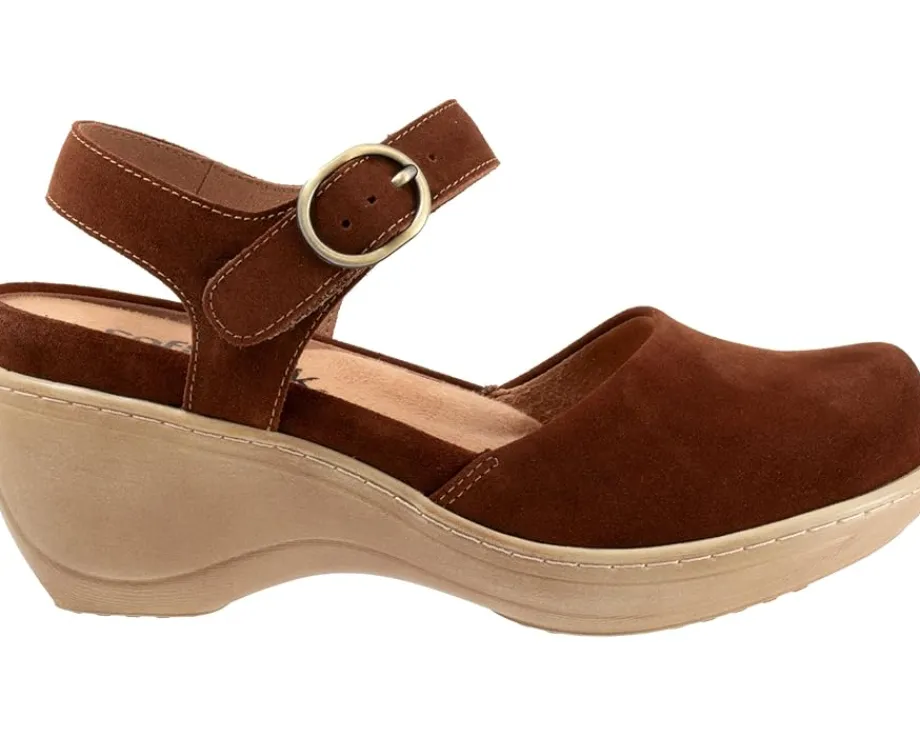 SoftWalk Mabelle Chesnut Suede Discount