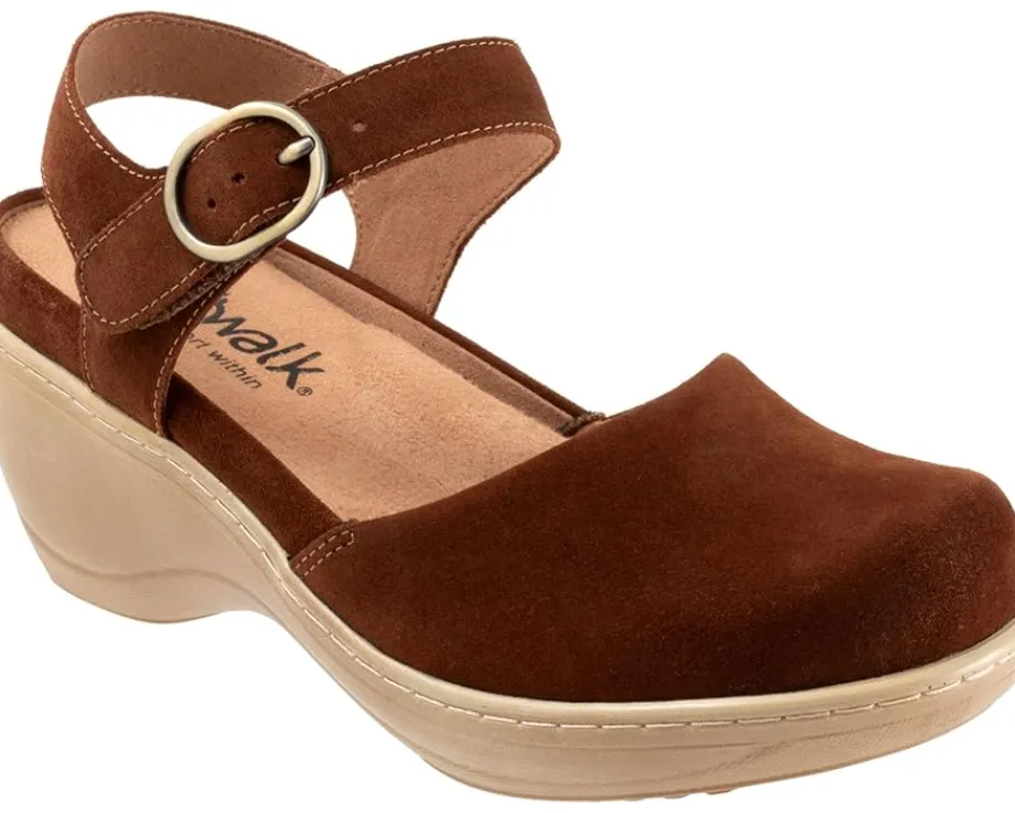 SoftWalk Mabelle Chesnut Suede Discount