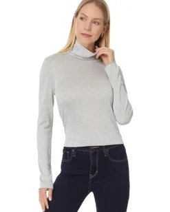 Women Splendid Maddox Metallic Turtle Neck
