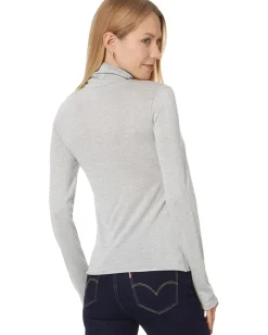 Women Splendid Maddox Metallic Turtle Neck