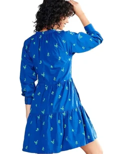 Hatley Maddy Popover Dress - Embroidered Flowers Hot