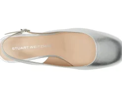 Stuart Weitzman Maeve Slingback 35 Silver Best