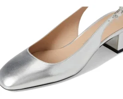 Stuart Weitzman Maeve Slingback 35 Silver Best