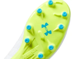 Under Armour Magnetico Select 3.0 FG Soccer Cleats White/High-Visibility Yellow/Capri New