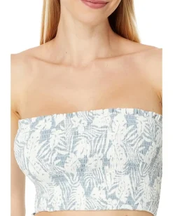 Salty Crew Mainland Smocked Top Sea Blue Hot