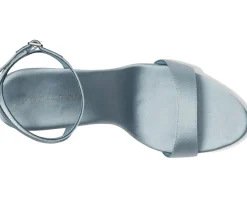 Loeffler Randall Malia Curved Heel Simple Sandals With Ankle Wrap Pale Blue Outlet