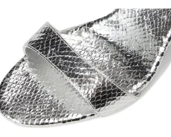 Women Loeffler Randall Malia Curved Heel Simple Sandals With Ankle Wrap